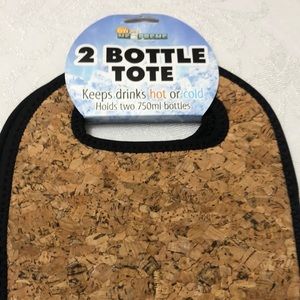 Cork The Cool Sack Neoprene Bottle or wine tote hot cold, new. padded insulated